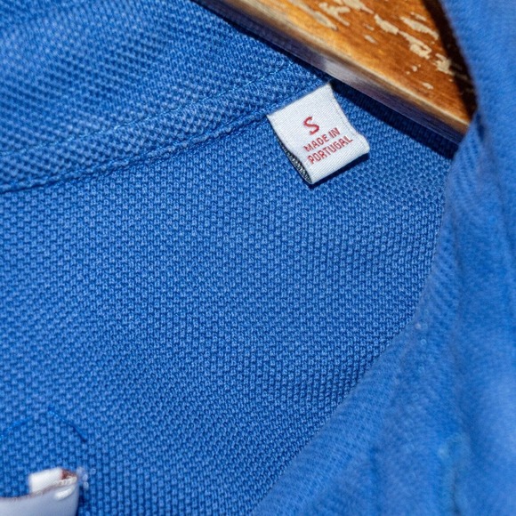 ORLEBAR BROWN  Short Sleeve Polo Shirt in Blue Cotton Men'sSize Small - Picture 7 of 9